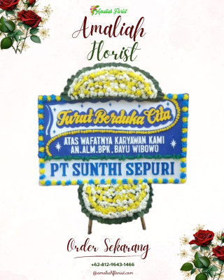 Papan Bunga Duka di Sumo